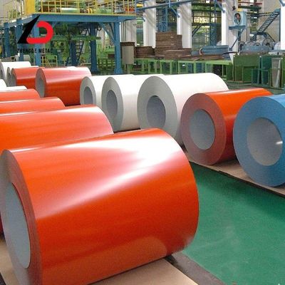 Ral9010 رنگ پیش رنگ گالوانیزه فولاد کویل PPGI PPGL برای خانه سقف ورق مواد ساختمانی