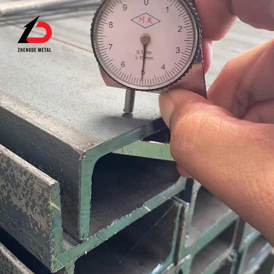 فولاد کربن A36 کانال C با قیمت رقابتی 41X41 41 * 21 فولاد U کانال گالوانیزه داغ DIP