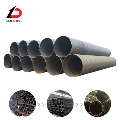 Q235 Q345 Q195 Ss400 A36 S235 لوله فولاد کربن طول استاندارد ERW لوله گرد فولاد کربن