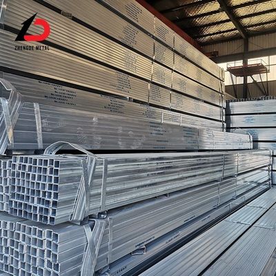 اندازه استاندارد اروپایی سفارشی شده 20*20mm 40*40mm 60*60mm 80*80mm لوله / لوله مربع فولاد گالوانیزه