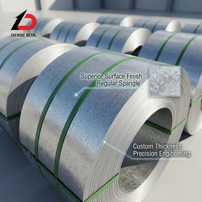 سیم پیچ فولاد گالوانیزه گرم 0.12-4.0mm 600-1500mm سطح روغن شده کرومی برای مقاومت در برابر خوردگی