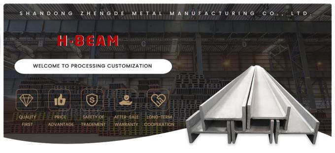 استیل کربن بازک H Beam 100mm H Beam استاندارد ASTM برای ساختمان های تجاری 0