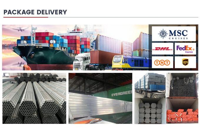 1.24 - 59.24 میلی متر ضخامت لوله فولادی گالوانیزه داغ API، CE، Bsi، Tisi، JIS، GS، ISO9001 10