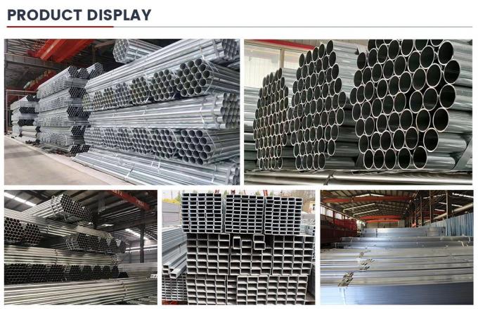 قطر سفارشی 20mm 35mm 40mm 4 اینچ Dx53D + Z Z100 Z275 گرم غوطه ور گرد لوله گالوانیزه لوله گرد گالوانیزه 7