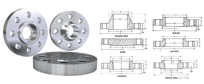 ASME/ANSI/DIN/GOST/BS EN RF/FF/Rtj 150#-2500# فولاد ضد زنگ / فولادی آلیاژ ساخته شده Wn/So/Threaded/Plate/Socket/Blind Flange 12