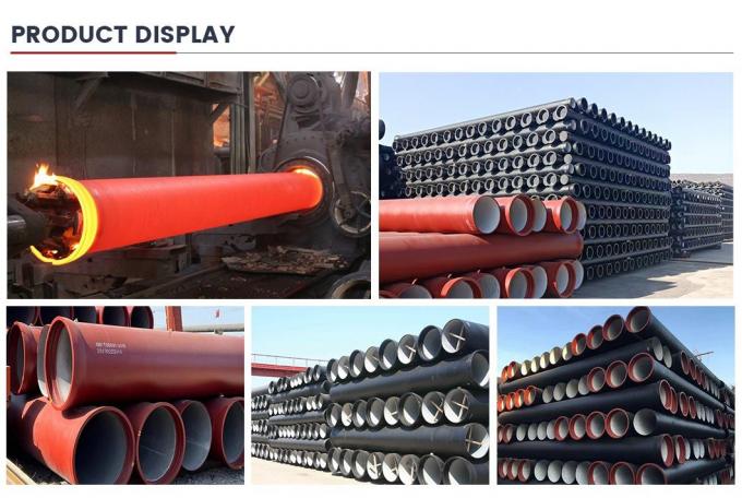 حمل و نقل آب شیر DN80-2600mm ابعاد سفارشی قیمت کارخانه فروش لوله آهن انعطاف پذیر 11