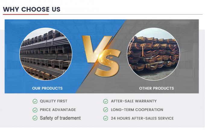 سنگ لوله های همبسته ی صاف AISI Standard Hot Rolled Sheet Pile 6